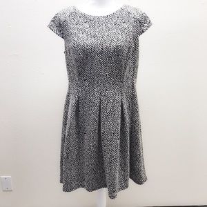 AB Studio Black & White Dress